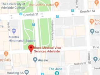Map of BMVS in Adelaide
