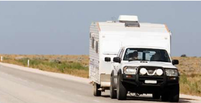 4WD towing a caravan