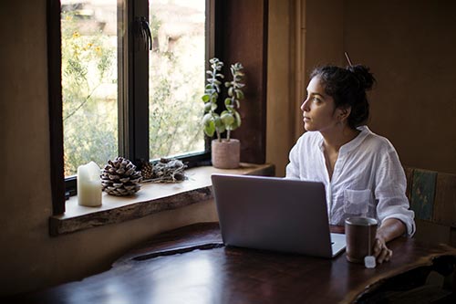 Girl on laptop