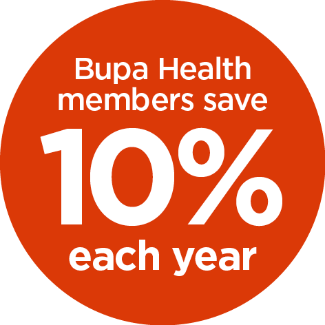 Offer: 10 percent off for Bupa members