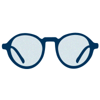 Illustration of spectacles with price tag attached
