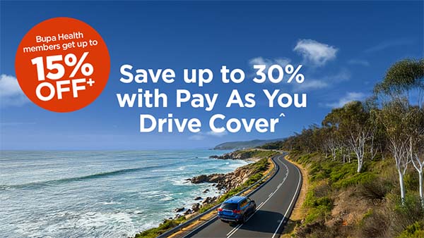 Save up to 30% with Pay As You Drive Cover^