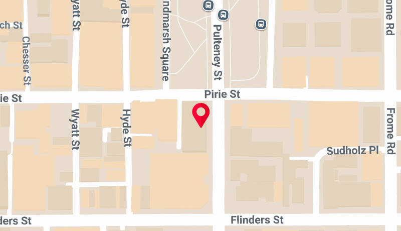 Map of BMVS in Adelaide