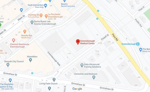 Map showing location of Bupa BMVS Greenborough