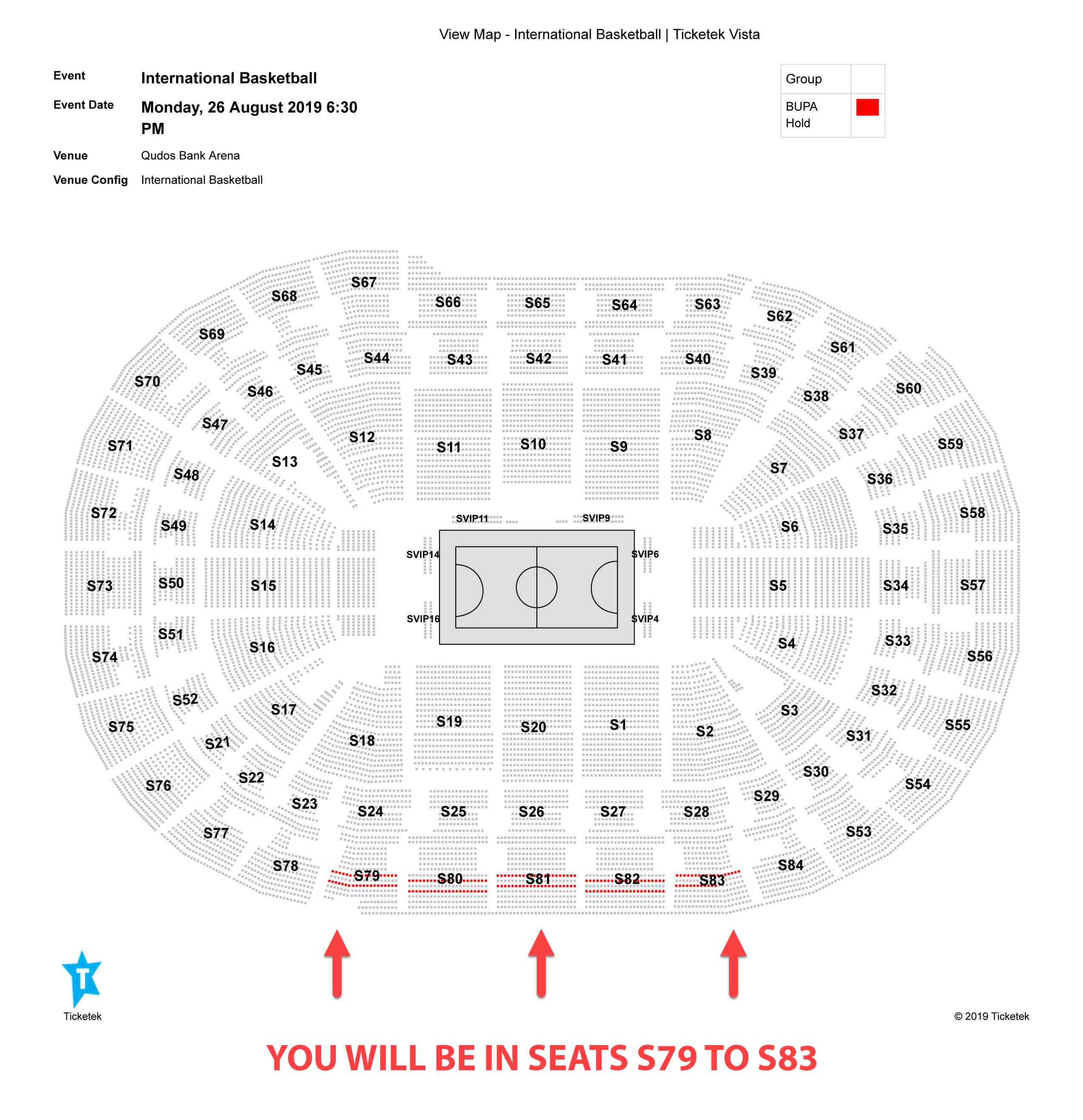 Qudos Bank Arena Seat Map