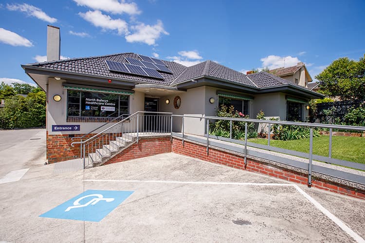 Exterior view of North Balwyn Healthcare Centre