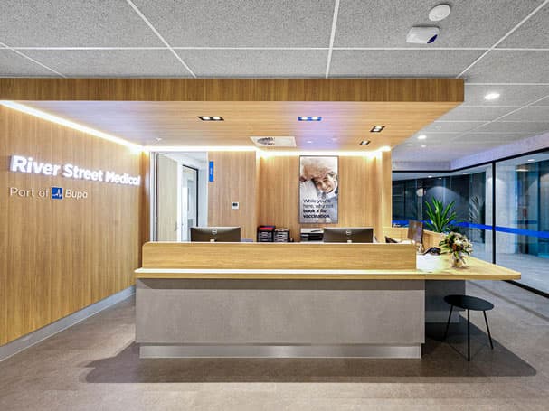Interior view of River Street Medical